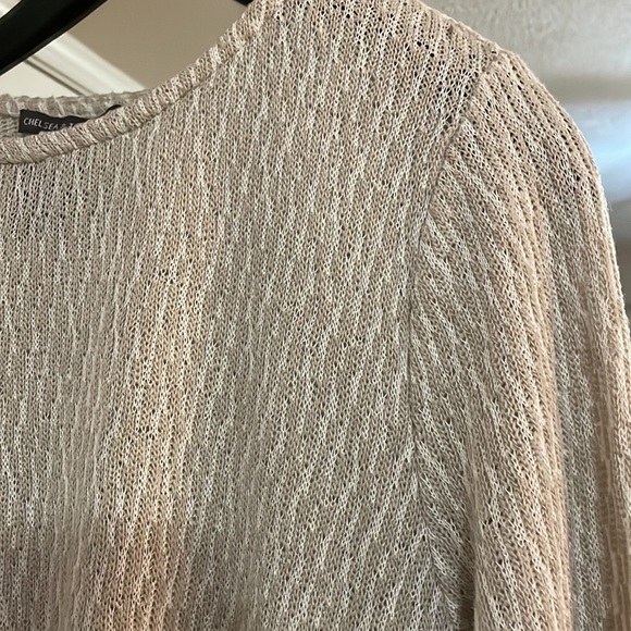 Chelsea and Theodore “Warm Stone” Sweater Size Medium - Picture 5 of 11
